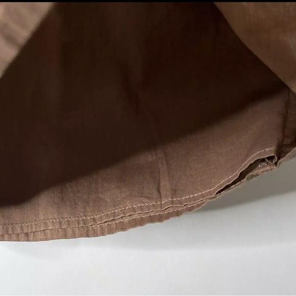 J. Crew Women Size Medium Brown Eyelet Sundress Adjustable Tie Strap Style 11295 - Picture 2 of 6